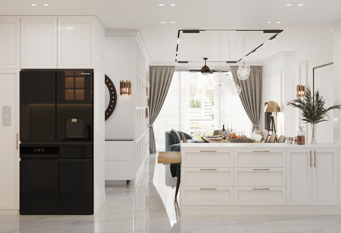 Mẫu thiết kế nội thất chung cư hẹp về chiều rộng đẹp hút mắt