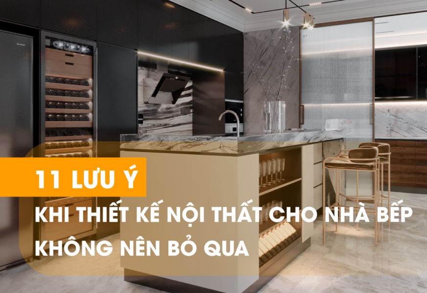 Lưu ý khi thiết kế bếp