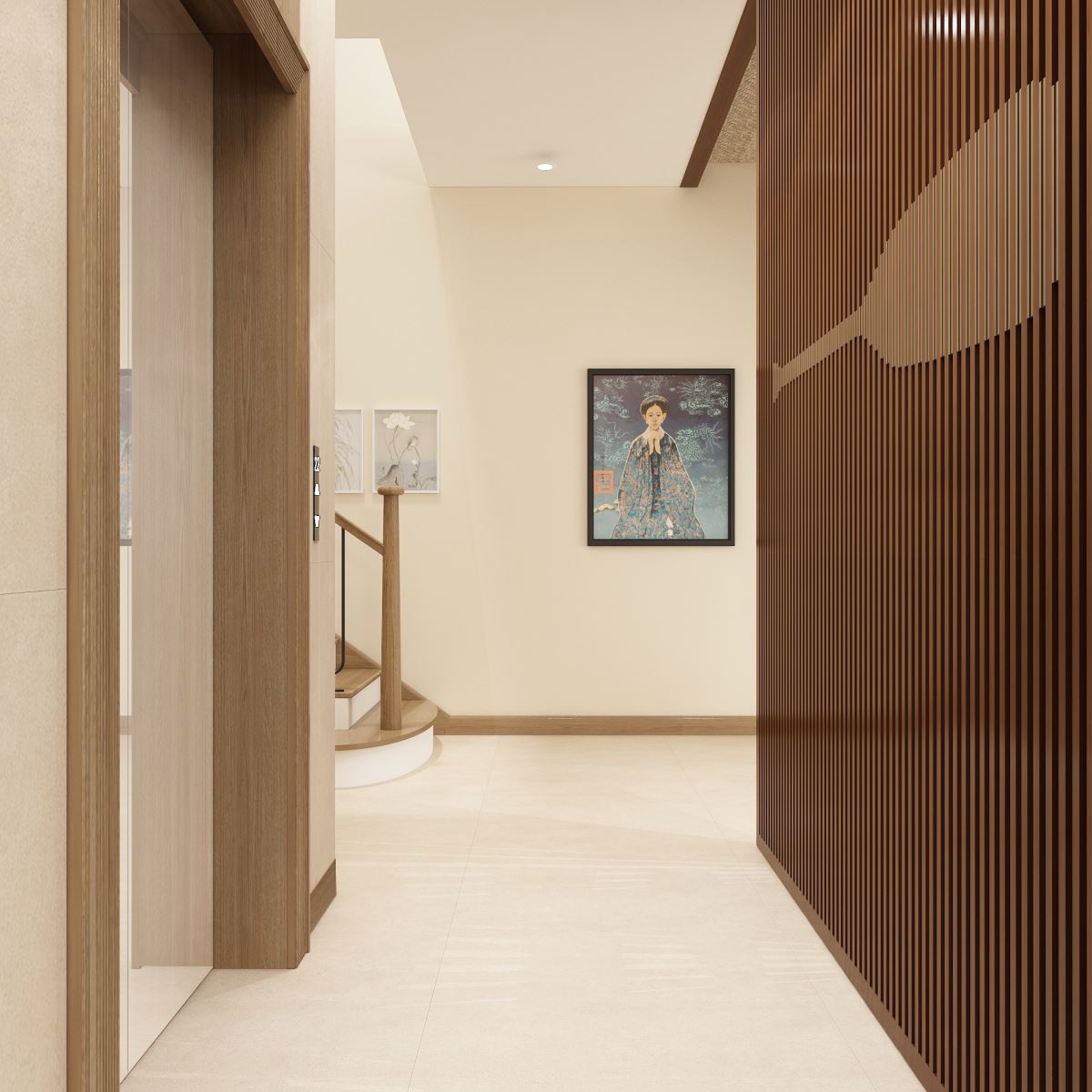 Thiết kế nội thất biệt thự Anh Nhân - Cầu thang