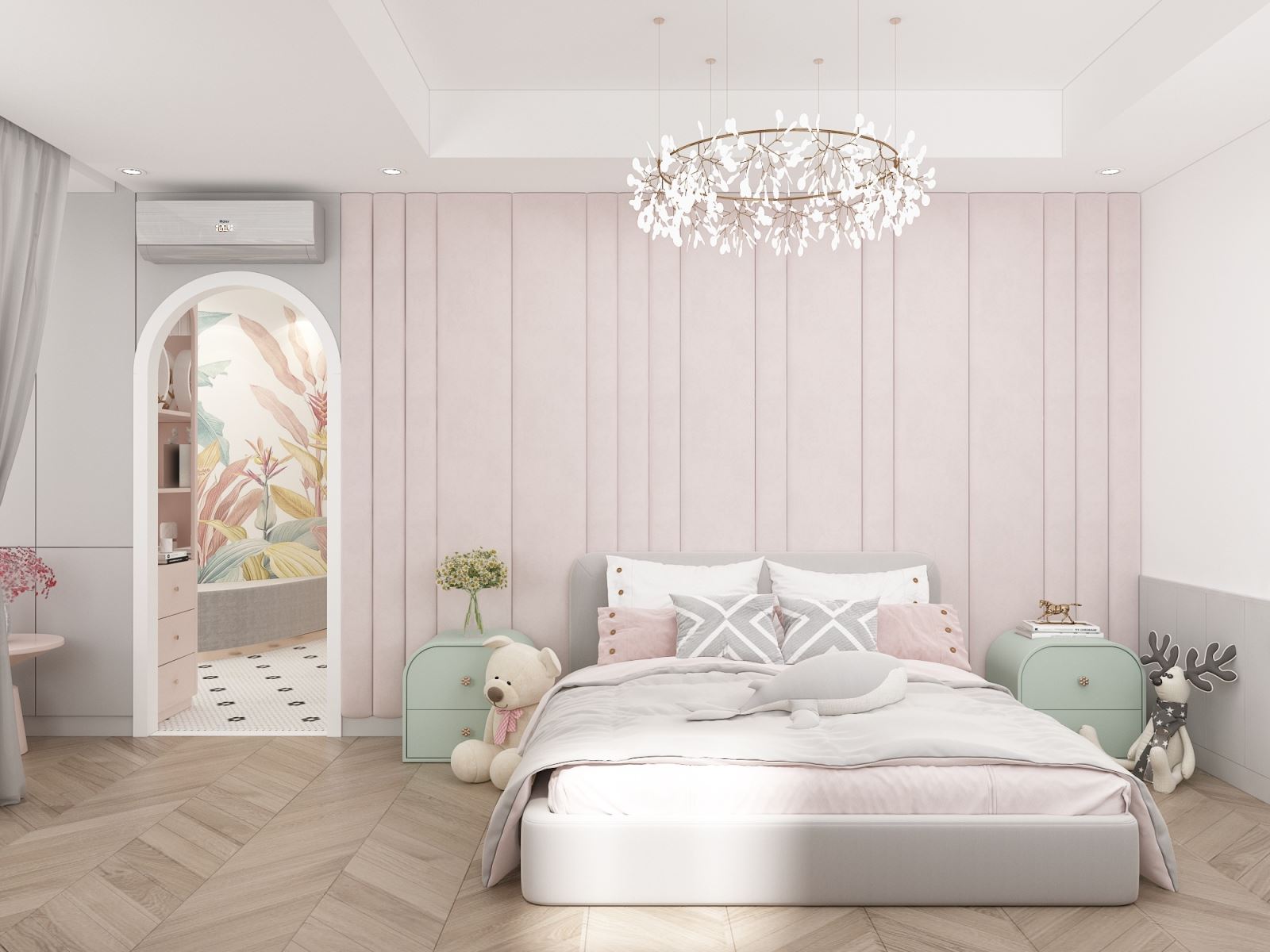 Thiết kế nội thất biệt thự Anh Nhân - Phòng ngủ 2