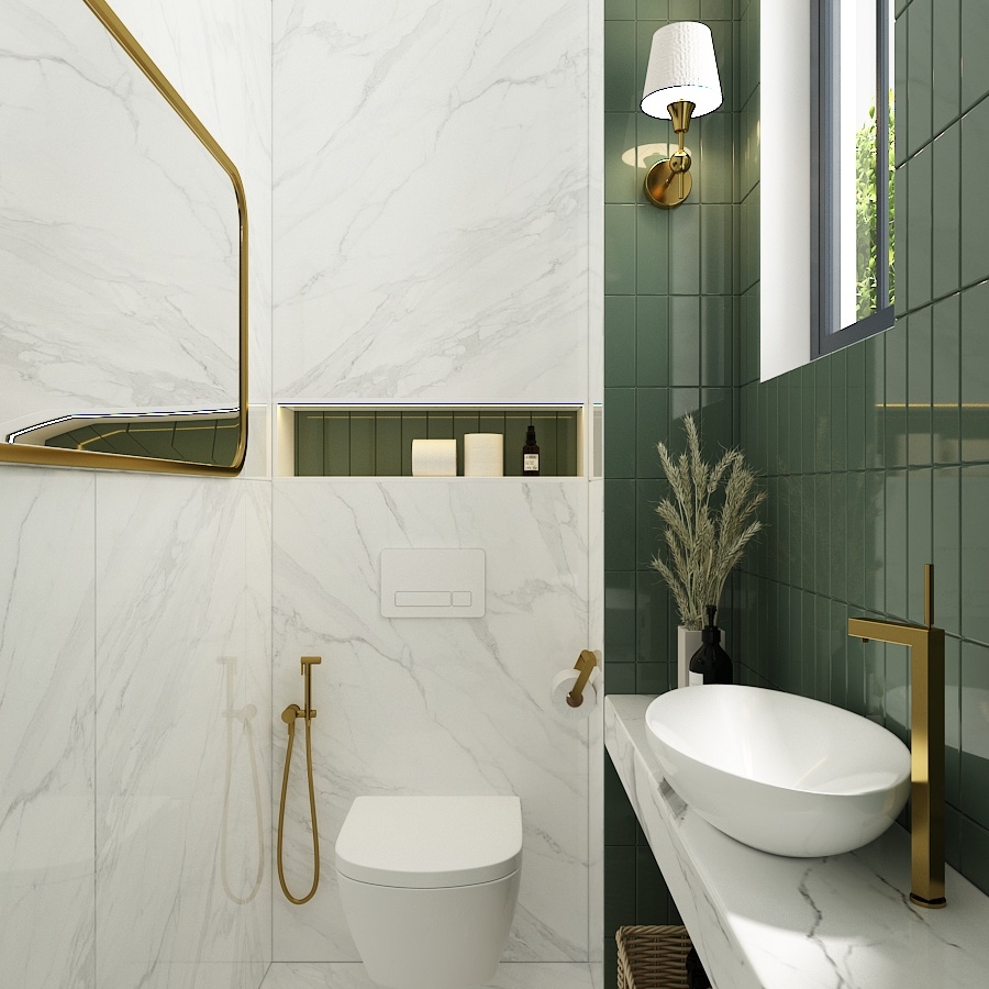 Thiết kế nội thất biệt thự Anh Nhân - Vệ sinh