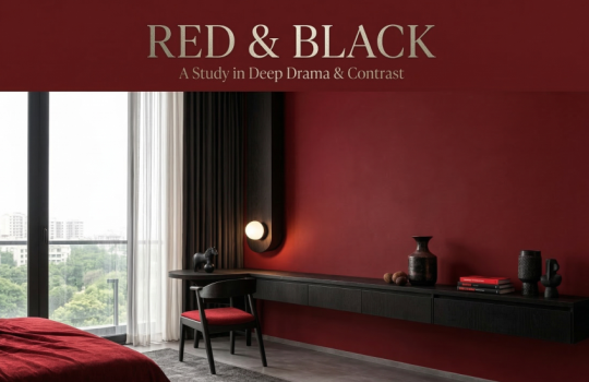 Giải Mã Tâm Lý Và Phong Cách Nội Thất Tone Đỏ - Đen: Tuyên Ngôn Của Quyền Lực