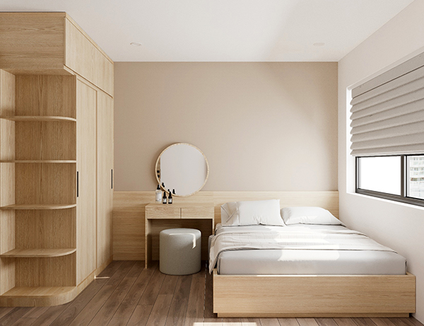 HCM - Thiết kế nội thất chung cư 43m2 1 phòng ngủ vinhomes grand park quận 9 12