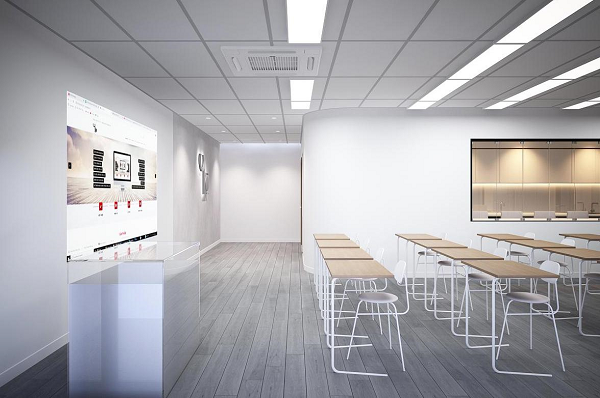 Mẫu thiết kế văn phòng không gian mở