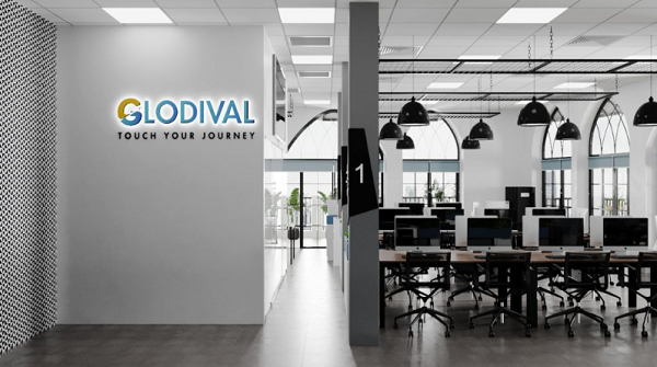 thi công thiết kế nội thất văn phòng Glodival Trip